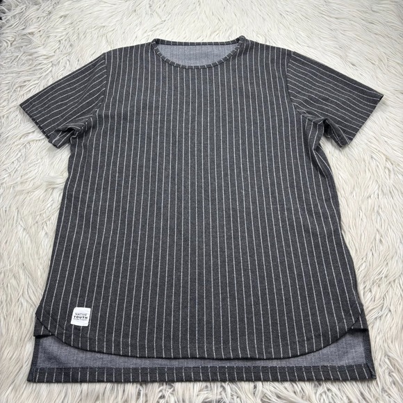 NATIVE YOUTH Other - Native Youth Men's L Gray Pin Stripe Knit Tee Top Streetwear Blokecore Urban